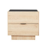 CUBIUS ΚΟΜΟΔΙΝΟ 2ΣΥΡΤΑΡΙΑ ΦΥΣΙΚΟ 58x39x54.2cm 09-2136 - Image 2