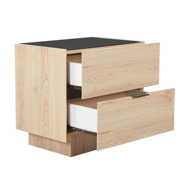 CUBIUS ΚΟΜΟΔΙΝΟ 2ΣΥΡΤΑΡΙΑ ΦΥΣΙΚΟ 58x39x54.2cm 09-2136 - Image 3