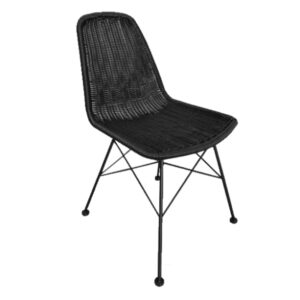 DENMARK ΚΑΡΕΚΛΑ ΜΑΥΡΟ 44x57x81cm 22-0039