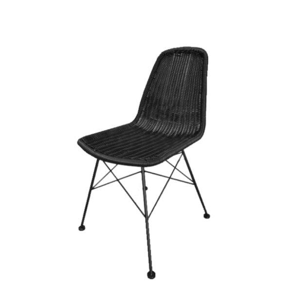 DENMARK ΚΑΡΕΚΛΑ ΜΑΥΡΟ 44x57x81cm 22-0039 - Image 5