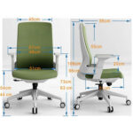 BOLD ΚΑΡΕΚΛΑ ΓΡΑΦΕΙΟΥ ΓΚΡΙ ΣΚΟΥΡΟ BORDEAUX 60x63x108cm 25-0604 - Image 4