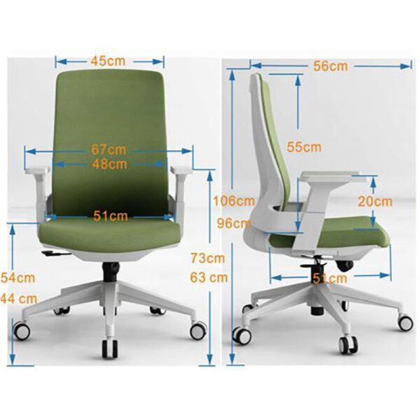 BOLD ΚΑΡΕΚΛΑ ΓΡΑΦΕΙΟΥ ΓΚΡΙ ΣΚΟΥΡΟ BORDEAUX 60x63x108cm 25-0604 - Image 4