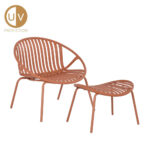 NADIN ΠΟΛΥΘΡΟΝΑ SET 2ΤΕΜ TERRACOTTA 80x61.5x73cm 27-0211