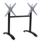 ΒΑΣΗ ΑΛΟΥΜΙΝΙΟΥ ΔΙΣΤΗΛΗ ΜΕ ΑΝΑΔΙΠΛΟΥΜΕΝΟΥΣ ΣΤΑΥΡΟΥΣ HM468.01 ΜΑΥΡΟ ΜΑΤ 78X59,5X73Υ εκ.