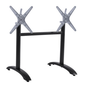 ΒΑΣΗ ΑΛΟΥΜΙΝΙΟΥ ΔΙΣΤΗΛΗ ΜΕ ΑΝΑΔΙΠΛΟΥΜΕΝΟΥΣ ΣΤΑΥΡΟΥΣ HM468.01 ΜΑΥΡΟ ΜΑΤ 78X59,5X73Υ εκ.