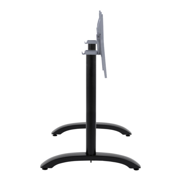 ΒΑΣΗ ΑΛΟΥΜΙΝΙΟΥ ΔΙΣΤΗΛΗ ΜΕ ΑΝΑΔΙΠΛΟΥΜΕΝΟΥΣ ΣΤΑΥΡΟΥΣ HM468.01 ΜΑΥΡΟ ΜΑΤ 78X59,5X73Υ εκ. - Image 5