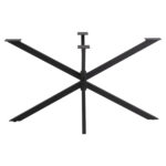 ΒΑΣΗ ΤΡΑΠΕΖΙΟΥ ΜΑΥΡΗ ΜΕΤΑΛΛΙΚΗ ΔΙΠΛΗ ΧΙΑΣΤΙ HM5917 110x63x72Υεκ. - Image 3