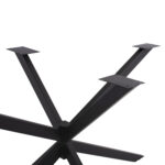 ΒΑΣΗ ΤΡΑΠΕΖΙΟΥ ΜΑΥΡΗ ΜΕΤΑΛΛΙΚΗ ΔΙΠΛΗ ΧΙΑΣΤΙ HM5917 110x63x72Υεκ. - Image 4