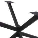 ΒΑΣΗ ΤΡΑΠΕΖΙΟΥ ΜΑΥΡΗ ΜΕΤΑΛΛΙΚΗ ΔΙΠΛΗ ΧΙΑΣΤΙ HM5917 110x63x72Υεκ. - Image 5