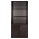 ΒΙΒΛΙΟΘΗΚΗ ΓΡΑΦΕΙΟΥ ΕΠΑΓΓΕΛΜΑΤΙΚΗ CAITLYN 80Χ39Χ179Υεκ.HM2014.02 WENGE ΜΕ 2 ΠΟΡΤΕΣ - Image 3