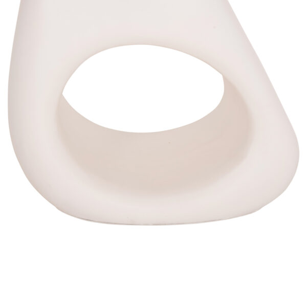 ΒΟΗΘΗΤΙΚΟ ΤΡΑΠΕΖΙ AIDA HM4692.02 FIBER CEMENT ΛΕΥΚΟ--ΞΥΛΟ TEAK TOP 47x60x59Υεκ - Image 5