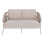 DAYBED ΣΕΙΡΑ XANTION HM6474.02 ΛΕΥΚΟ ΑΛΟΥΜΙΝΙΟ--ΣΧΟΙΝΙ--OLEFIN 157x147x88Υεκ - Image 3