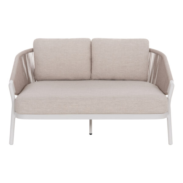 DAYBED ΣΕΙΡΑ XANTION HM6474.02 ΛΕΥΚΟ ΑΛΟΥΜΙΝΙΟ--ΣΧΟΙΝΙ--OLEFIN 157x147x88Υεκ - Image 3