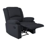 EVA Πολυθρόνα Relax Σαλονιού - Καθιστικού, PU Μαύρο 87x91x102cm - Image 3