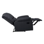 EVA Πολυθρόνα Relax Σαλονιού - Καθιστικού, PU Μαύρο 87x91x102cm - Image 4