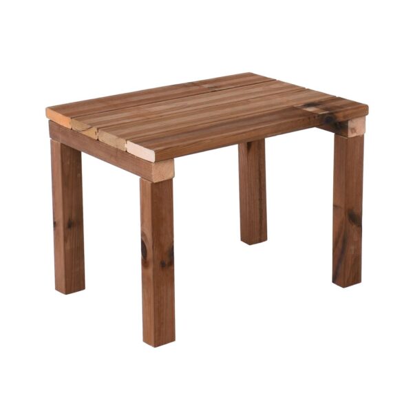 LUGANO Τραπεζάκι Παραλίας - Ξαπλώστρας, Εμποτισμού Pine Απόχρωση Καρυδί 48x37x36cm - Image 2