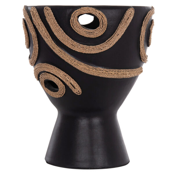 ΕΠΙΤΡΑΠΕΖΙΟ ΔΙΑΚΟΣΜΗΤΙΚΟ ΒΑΖΟ DEAN HM4678.01 ΤΕΡΑΚΟΤΑ ΣΕ ΜΑΥΡΟ--Φ25x28Υεκ. - Image 3