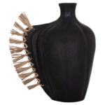 ΕΠΙΤΡΑΠΕΖΙΟ ΔΙΑΚΟΣΜΗΤΙΚΟ JEBB HM4689.01 ΜΑΥΡΗ ΤΕΡΑΚΟΤΑ & GRASS--32x15x33Υεκ. - Image 3