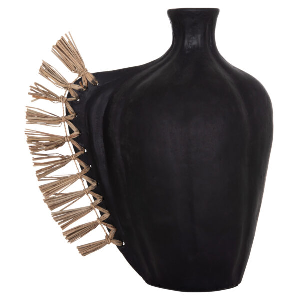 ΕΠΙΤΡΑΠΕΖΙΟ ΔΙΑΚΟΣΜΗΤΙΚΟ JEBB HM4689.01 ΜΑΥΡΗ ΤΕΡΑΚΟΤΑ & GRASS--32x15x33Υεκ. - Image 3