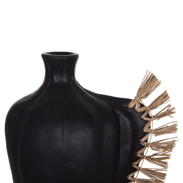 ΕΠΙΤΡΑΠΕΖΙΟ ΔΙΑΚΟΣΜΗΤΙΚΟ JEBB HM4689.01 ΜΑΥΡΗ ΤΕΡΑΚΟΤΑ & GRASS--32x15x33Υεκ. - Image 4