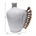 ΕΠΙΤΡΑΠΕΖΙΟ ΔΙΑΚΟΣΜΗΤΙΚΟ JEBB HM4689.02 ΛΕΥΚΗ ΤΕΡΑΚΟΤΑ & GRASS--32x15x33Υεκ. - Image 2