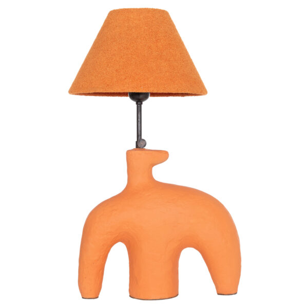 ΕΠΙΤΡΑΠΕΖΙΟ ΦΩΤΙΣΤΙΚΟ BOFEL HM4697 ΤΕΡΑΚΟΤΑ ΠΟΡΤΟΚΑΛΙ-ΚΑΠΕΛΟ TEDDY ΥΦΑΣΜΑ 30x8x52Υεκ - Image 3