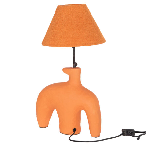 ΕΠΙΤΡΑΠΕΖΙΟ ΦΩΤΙΣΤΙΚΟ BOFEL HM4697 ΤΕΡΑΚΟΤΑ ΠΟΡΤΟΚΑΛΙ-ΚΑΠΕΛΟ TEDDY ΥΦΑΣΜΑ 30x8x52Υεκ - Image 6