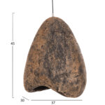 ΦΩΤΙΣΤΙΚΟ ΟΡΟΦΗΣ ΜΕ ΟΨΗ ΠΕΤΡΑΣ STONER (S) HM4417.03 ΓΚΡΙ/ΚΑΦΕ-- 37x30x45Υεκ. - Image 2