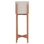 ΓΛΑΣΤΡΑ ΕΣΩΤ.ΧΩΡΟΥ RENTIL HM4684.03L FIBER CEMENT ΧΡΩΜΑ ΓΚΡΙ--ΒΑΣΗ TEAK Φ27x66Υ - Image 3