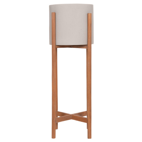 ΓΛΑΣΤΡΑ ΕΣΩΤ.ΧΩΡΟΥ RENTIL HM4684.03L FIBER CEMENT ΧΡΩΜΑ ΓΚΡΙ--ΒΑΣΗ TEAK Φ27x66Υ - Image 3