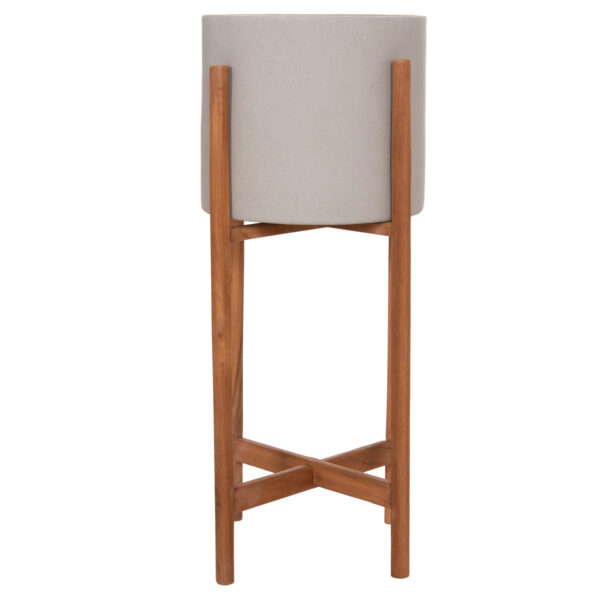 ΓΛΑΣΤΡΑ ΕΣΩΤ.ΧΩΡΟΥ RENTIL HM4684.03S FIBER CEMENT ΧΡΩΜΑ ΓΚΡΙ--ΒΑΣΗ TEAK Φ27x56Υ - Image 3