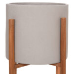 ΓΛΑΣΤΡΑ ΕΣΩΤ.ΧΩΡΟΥ RENTIL HM4684.03S FIBER CEMENT ΧΡΩΜΑ ΓΚΡΙ--ΒΑΣΗ TEAK Φ27x56Υ - Image 4