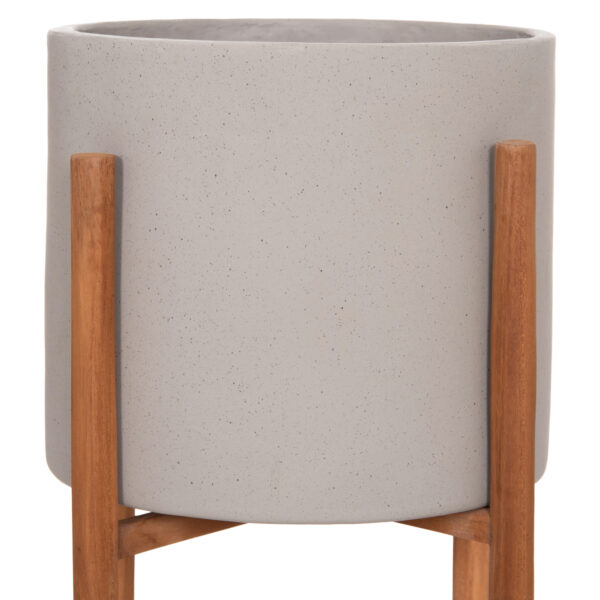 ΓΛΑΣΤΡΑ ΕΣΩΤ.ΧΩΡΟΥ RENTIL HM4684.03S FIBER CEMENT ΧΡΩΜΑ ΓΚΡΙ--ΒΑΣΗ TEAK Φ27x56Υ - Image 4