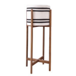 ΓΛΑΣΤΡΑ-ΚΑΣΠΟ ΕΣΩΤ.ΧΩΡΟΥ RENTIL HM4683M FIBER CEMENT ΛΕΥΚΟ/ΜΑΥΡΟ--ΒΑΣΗ TEAK Φ25x55Υεκ