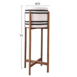 ΓΛΑΣΤΡΑ-ΚΑΣΠΟ ΕΣΩΤ.ΧΩΡΟΥ RENTIL HM4683M FIBER CEMENT ΛΕΥΚΟ/ΜΑΥΡΟ--ΒΑΣΗ TEAK Φ25x55Υεκ - Image 2