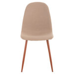 ΚΑΡΕΚΛΑ LEONARDO HM00100.07 ΥΦΑΣΜΑ ΜΠΕΖ ΚΑΙ ΚΑΦΕ ΜΕΤΑΛΛΙΚΑ ΠΟΔΙΑ 44x48x89Υεκ. - Image 3