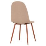 ΚΑΡΕΚΛΑ LEONARDO HM00100.07 ΥΦΑΣΜΑ ΜΠΕΖ ΚΑΙ ΚΑΦΕ ΜΕΤΑΛΛΙΚΑ ΠΟΔΙΑ 44x48x89Υεκ. - Image 5