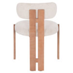 ΚΑΡΕΚΛΑ ΤΡΑΠΕΖΑΡΙΑΣ KARVO HM18252.01 ΜΠΕΖ ΥΦΑΣΜΑ--ΞΥΛΟ ΟΞΙΑΣ 57x50x79Υεκ - Image 6