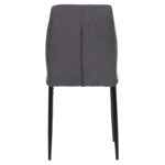 ΚΑΡΕΚΛΑ ΤΡΑΠΕΖΑΡΙΑΣ DIAZ HM18346.01 ΓΚΡΙ ΥΦΑΣΜΑ-ΜΕΤΑΛΛΙΚΑ ΠΟΔΙΑ ΜΑΥΡΑ 43x52x87Υεκ. - Image 6