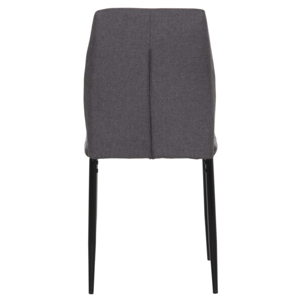 ΚΑΡΕΚΛΑ ΤΡΑΠΕΖΑΡΙΑΣ DIAZ HM18346.01 ΓΚΡΙ ΥΦΑΣΜΑ-ΜΕΤΑΛΛΙΚΑ ΠΟΔΙΑ ΜΑΥΡΑ 43x52x87Υεκ. - Image 6