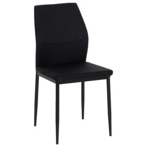 ΚΑΡΕΚΛΑ ΤΡΑΠΕΖΑΡΙΑΣ DIAZ HM18346.02 ΜΑΥΡΟ ΥΦΑΣΜΑ & ΜΕΤΑΛΛΙΚΑ ΠΟΔΙΑ 43x52x87Υεκ.