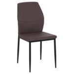 ΚΑΡΕΚΛΑ ΤΡΑΠΕΖΑΡΙΑΣ DIAZ HM18346.03 ΚΑΦΕ ΥΦΑΣΜΑ-ΜΕΤΑΛΛΙΚΑ ΠΟΔΙΑ ΜΑΥΡΑ 43x52x87Υεκ.