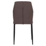 ΚΑΡΕΚΛΑ ΤΡΑΠΕΖΑΡΙΑΣ DIAZ HM18346.03 ΚΑΦΕ ΥΦΑΣΜΑ-ΜΕΤΑΛΛΙΚΑ ΠΟΔΙΑ ΜΑΥΡΑ 43x52x87Υεκ. - Image 6