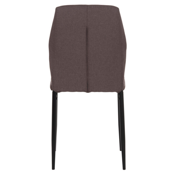 ΚΑΡΕΚΛΑ ΤΡΑΠΕΖΑΡΙΑΣ DIAZ HM18346.03 ΚΑΦΕ ΥΦΑΣΜΑ-ΜΕΤΑΛΛΙΚΑ ΠΟΔΙΑ ΜΑΥΡΑ 43x52x87Υεκ. - Image 6