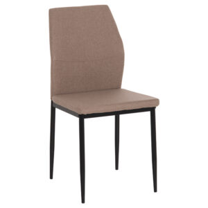 ΚΑΡΕΚΛΑ ΤΡΑΠΕΖΑΡΙΑΣ DIAZ HM18346.04 ΜΠΕΖ ΥΦΑΣΜΑ-ΜΕΤΑΛΛΙΚΑ ΠΟΔΙΑ ΜΑΥΡΑ 43x52x87Υεκ.