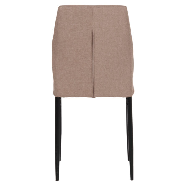 ΚΑΡΕΚΛΑ ΤΡΑΠΕΖΑΡΙΑΣ DIAZ HM18346.04 ΜΠΕΖ ΥΦΑΣΜΑ-ΜΕΤΑΛΛΙΚΑ ΠΟΔΙΑ ΜΑΥΡΑ 43x52x87Υεκ. - Image 6