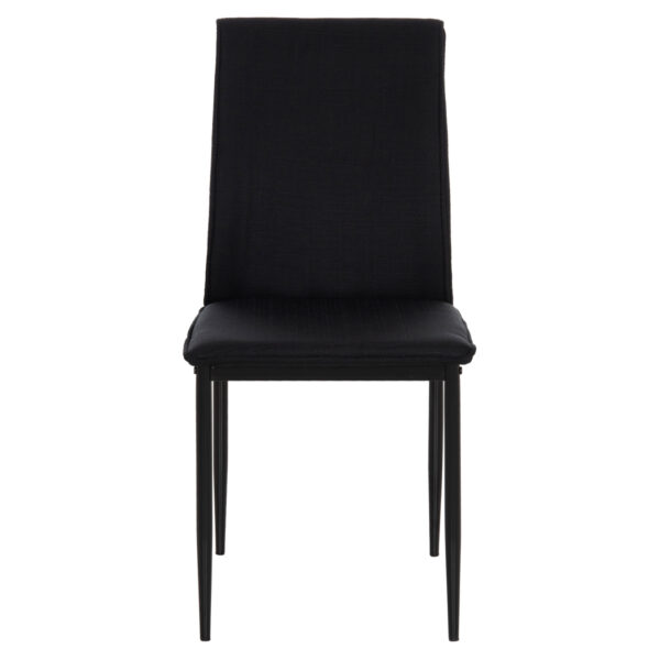 ΚΑΡΕΚΛΑ ΤΡΑΠΕΖΑΡΙΑΣ PERKY HM18347.02 ΜΑΥΡΟ ΥΦΑΣΜΑ & ΜΕΤΑΛΛΙΚΑ ΠΟΔΙΑ 44x60x87Υεκ - Image 3