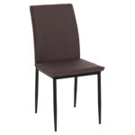 ΚΑΡΕΚΛΑ ΤΡΑΠΕΖΑΡΙΑΣ PERKY HM18347.03 ΚΑΦΕ ΥΦΑΣΜΑ-ΜΕΤΑΛ. ΠΟΔΙΑ ΜΑΥΡΑ 44x60x87Υεκ