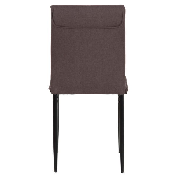 ΚΑΡΕΚΛΑ ΤΡΑΠΕΖΑΡΙΑΣ PERKY HM18347.03 ΚΑΦΕ ΥΦΑΣΜΑ-ΜΕΤΑΛ. ΠΟΔΙΑ ΜΑΥΡΑ 44x60x87Υεκ - Image 6