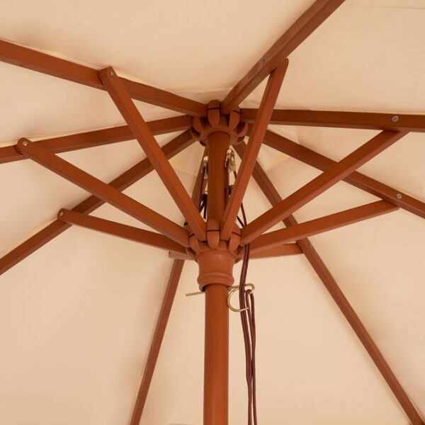 ΟΜΠΡΕΛΑ ΕΠΑΓΓΕΛΜΑΤΙΚΗ WALLER Φ3,00 ΜΕ ΞΥΛΙΝΟ ΣΚΕΛΕΤΟ HM6020 ΜΠΕΖ - Image 4